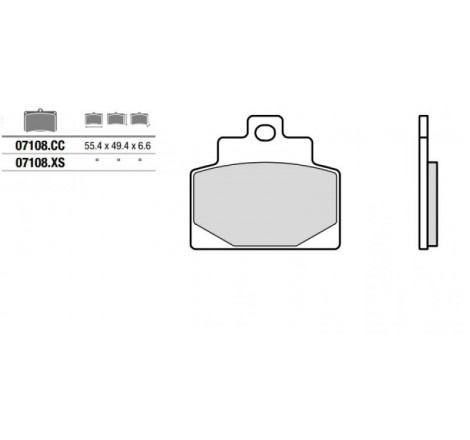 Pastiglia freno Scooter CC...