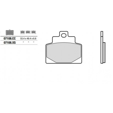 Pastiglia freno Scooter CC | Organica Carbon Ceramica