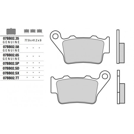 Pastiglia freno Off Road TT | Organica Carbon Ceramica