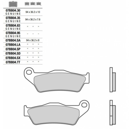 Pastiglia freno Racing Off Road SX | Sinterizzata