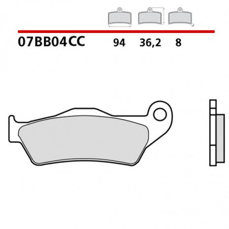 07BB04CC_BREMBO_.jpg Pastiglie brembo cc 07bb04cc