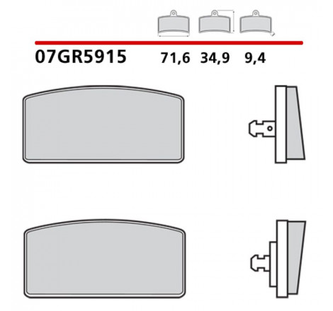 Pastiglie freno ex 07bm0115