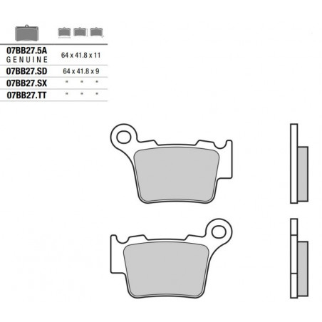 Pastiglia freno Off-Road SD | Sinterizzata