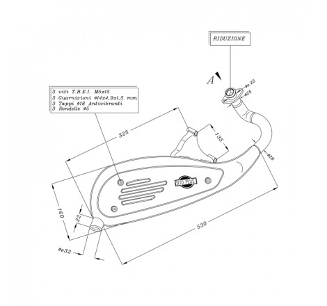 Kit adattatori 4 pz cromo