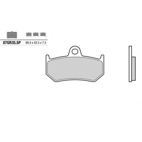 Pastiglia freno SP | Sinterizzata