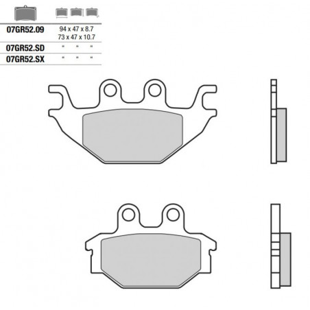 Pastiglia freno OE Road | Organica Carbon Ceramic