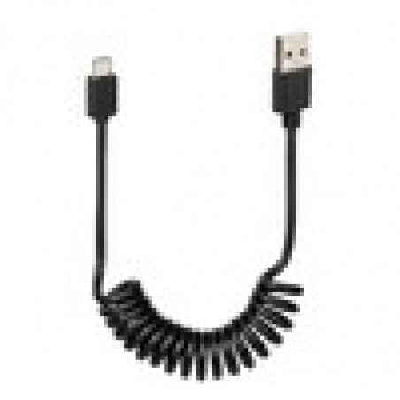 Cavo a spirale micro usb 1m max (ricarica+dati)