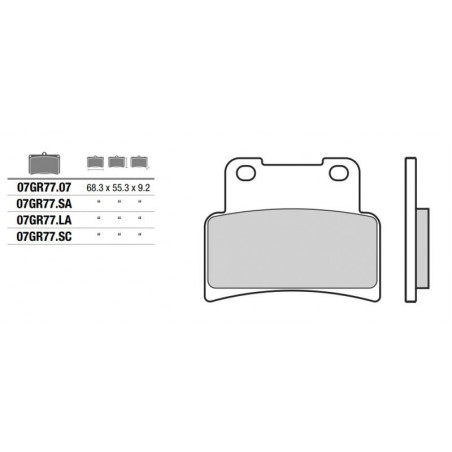 Pastiglia freno OE Road | Organica Carbon Ceramic