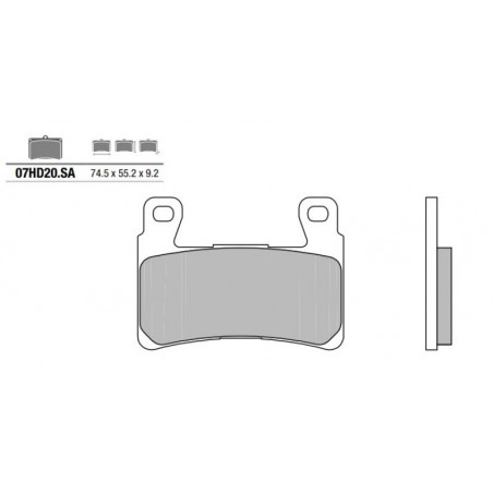 Pastiglia freno SA | Sinterizzata