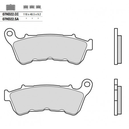 Pastiglia freno SA | Sinterizzata