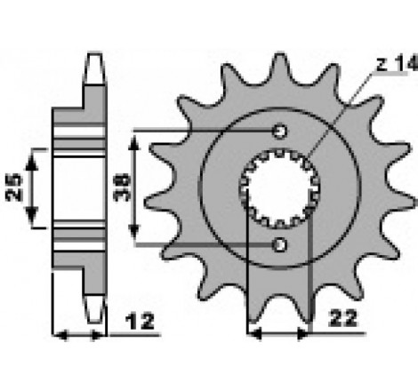 Pignoni cagiva z15 18nc c.525