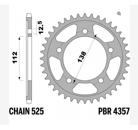 435741C45_PBR.JPG Corone honda vt750 z41 c45 c.525