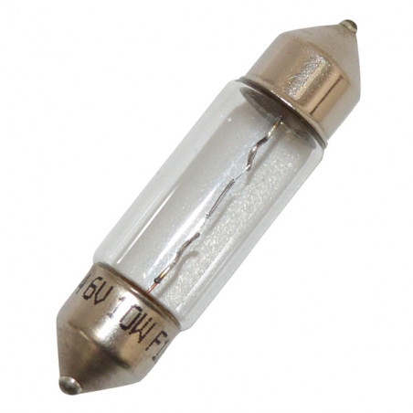 Lampada hert siluro 6v-10w (10x36) (c10)