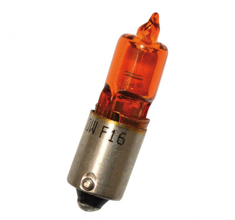 Lampada hert 12v-10w bay9s alogena arancio (c10)