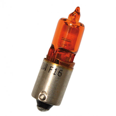 Lampada hert 12v-10w bay9s alogena arancio (c10)