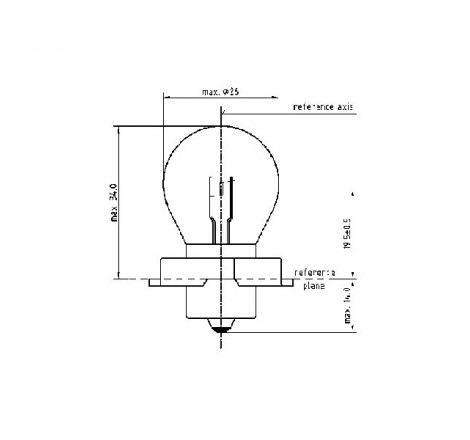 Lampada philips s3 - 12v 15w p26s - (rif.philips: