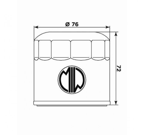 Filtro olio meiwa d6001 equivalente hf-153