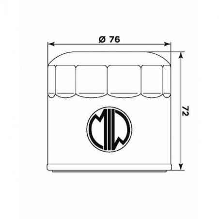 Filtro olio meiwa d6001 equivalente hf-153