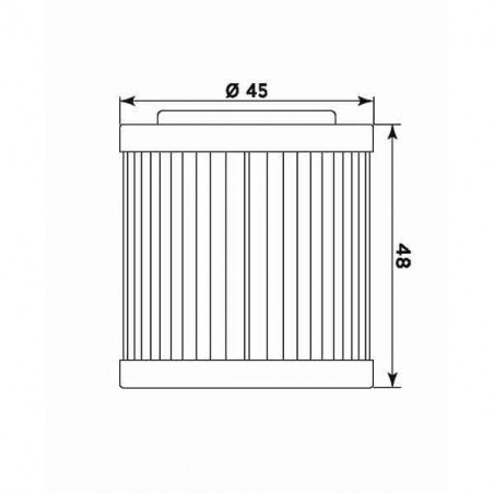 Filtro olio meiwa hu18001 equivalente hf-154