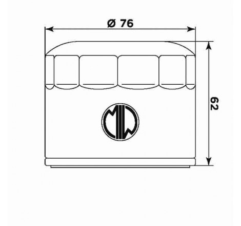 Filtro olio meiwa b9004 equivalente hf-160