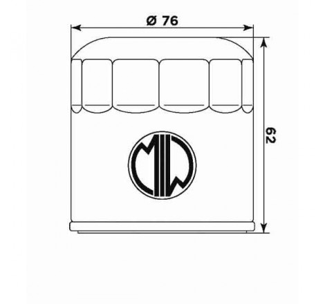 Filtro olio meiwa b9002...