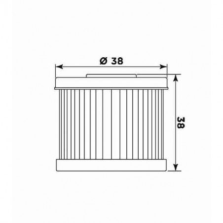 Filtro olio meiwa da16001 equivalente hf-167