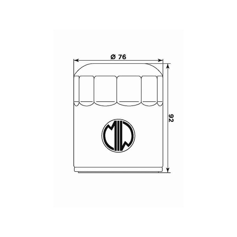 26.8171_MEIWA_.jpg Filtro olio miw nero harley davidson - buell