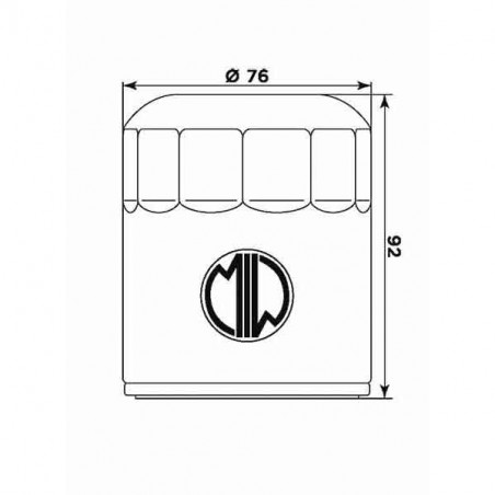 Filtro olio meiwa bu10002 equivalente hf-171