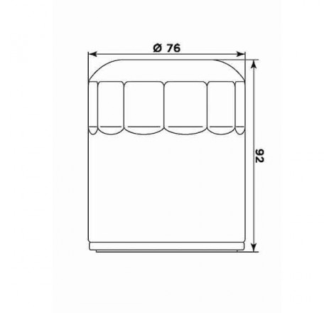 Filtro olio meiwa bu10001 equivalente hf-171c