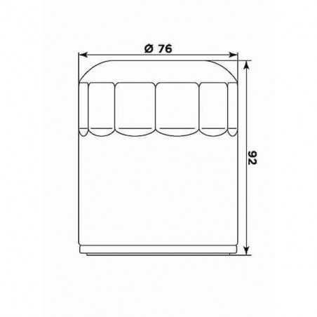 Filtro olio meiwa bu10001 equivalente hf-171c