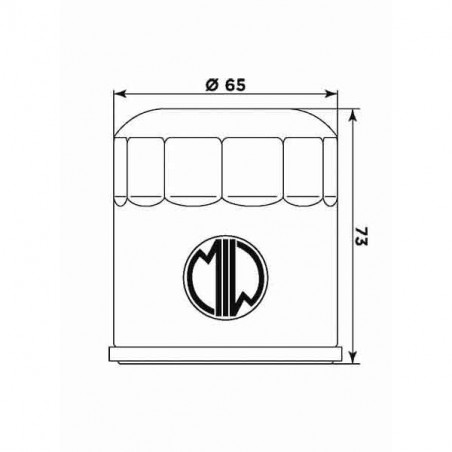 Filtro olio meiwa bu10003 equivalente hf-177