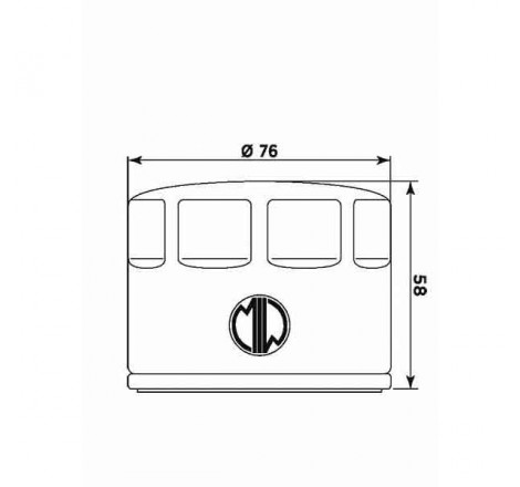 Filtro olio meiwa p5006 equivalente hf-565