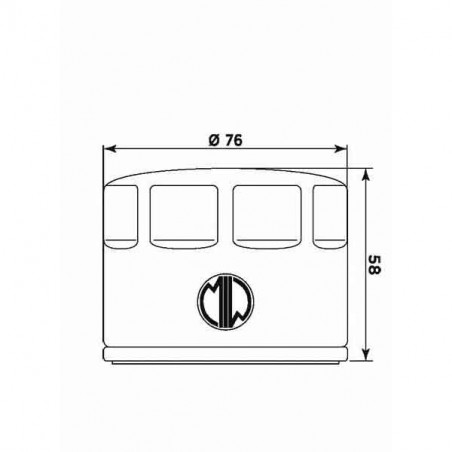 Filtro olio meiwa p5006 equivalente hf-565